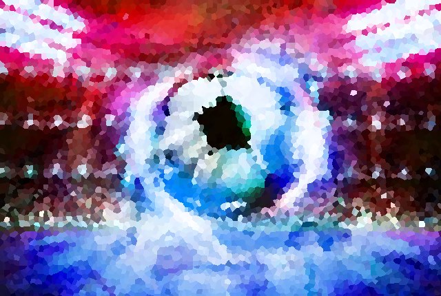 Ein Luftballon in einem Stadion mit Euro-Banknoten im Hintergrund